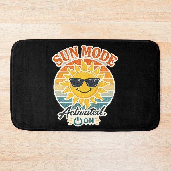 Item preview, Sun Mode Activated Retro Smiling Sun With Sunglasses Vintage Summer Graphic designed and sold by MartBook.