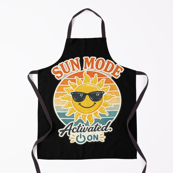 Item preview, Sun Mode Activated Retro Smiling Sun With Sunglasses Vintage Summer Graphic designed and sold by MartBook.