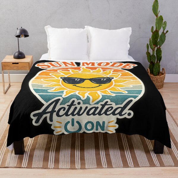 Item preview, Sun Mode Activated Retro Smiling Sun With Sunglasses Vintage Summer Graphic designed and sold by MartBook.