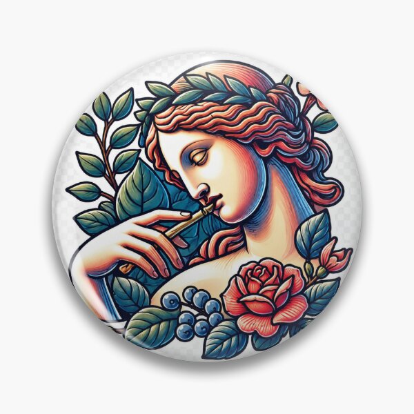 Item preview, Classical Floral Woman Sticker | Neo Traditional Botanical Goddess Vector Illustration designed and sold by Maanvir.