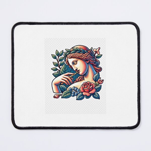 Item preview, Classical Floral Woman Sticker | Neo Traditional Botanical Goddess Vector Illustration designed and sold by Maanvir.