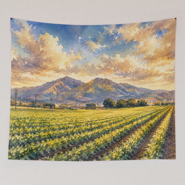 Item preview, Golden Fields Beneath Mount Diablo designed and sold by Kimberly Palmer.