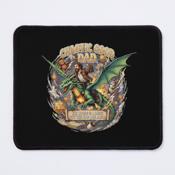 Item preview, Chaotic Good Dad The House is A Mess But The Kids are Alive Dragon Lover Dad designed and sold by Redgiant87x.