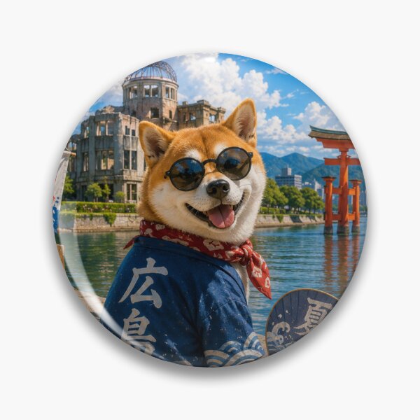 Item preview, Summer vibes in Hiroshima with Shiba Inu designed and sold by honey-japan.