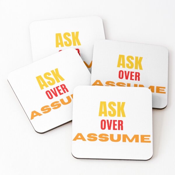 Item preview, Ask over Assume Rec"over"y T-Shirt designed and sold by app-ar-el.
