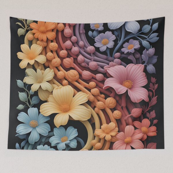 Item preview, Colorful flowers arranged in a rainbow style designed and sold by Mianku | Für das Leben.