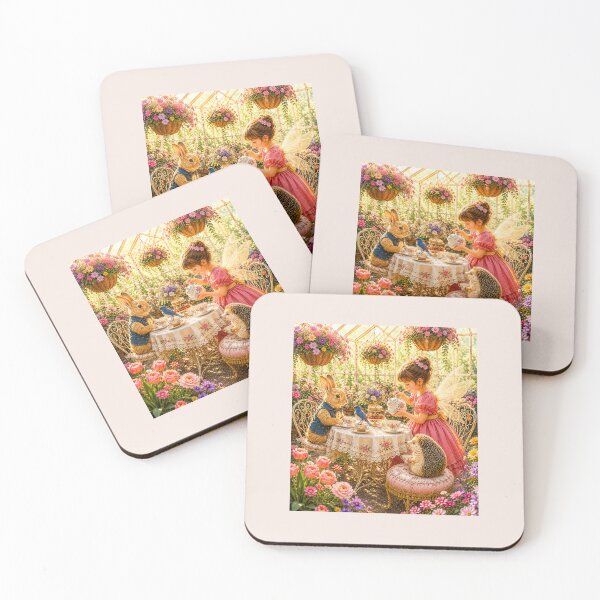 Item preview, Tea Among the Flowers — Enchanted Greenhouse Fairy Tea Party designed and sold by Novel Works Studio.