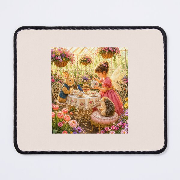 Item preview, Tea Among the Flowers — Enchanted Greenhouse Fairy Tea Party designed and sold by Novel Works Studio.