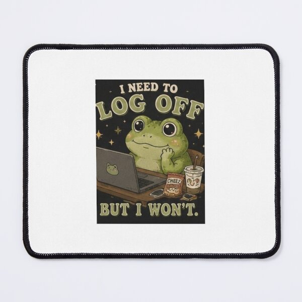 Item preview, Chronically Online Frog designed and sold by ArtToCash.