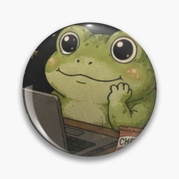 Item preview, Chronically Online Frog designed and sold by ArtToCash.