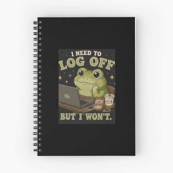 Item preview, Chronically Online Frog designed and sold by ArtToCash.