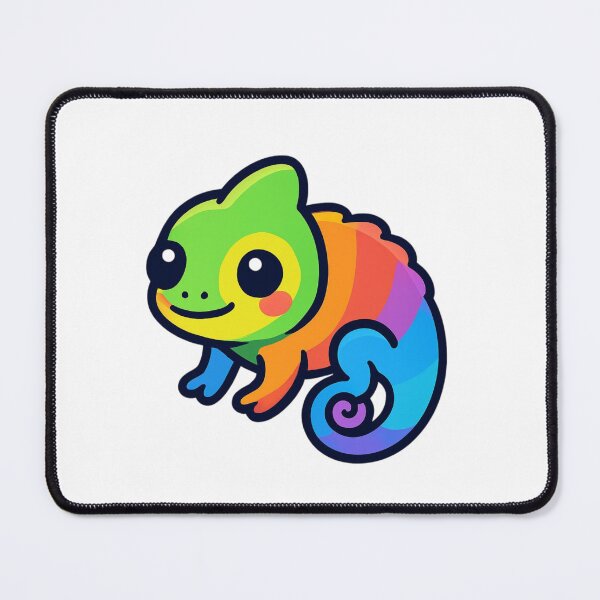 Item preview, Embrace Change Chameleon - Positive Kawaii Sticker designed and sold by foryouandyours.