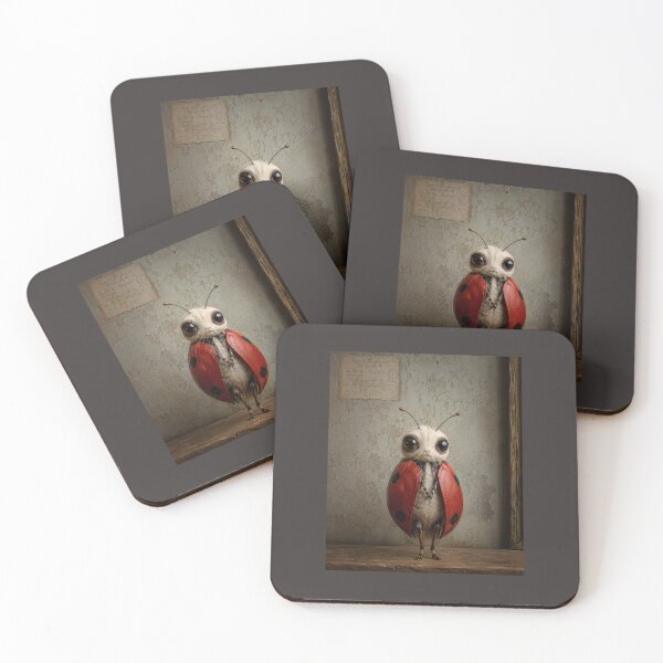 Item preview, Shy Little Ladybird Sprite – Antique Cottagecore Illustration designed and sold by marianka91.