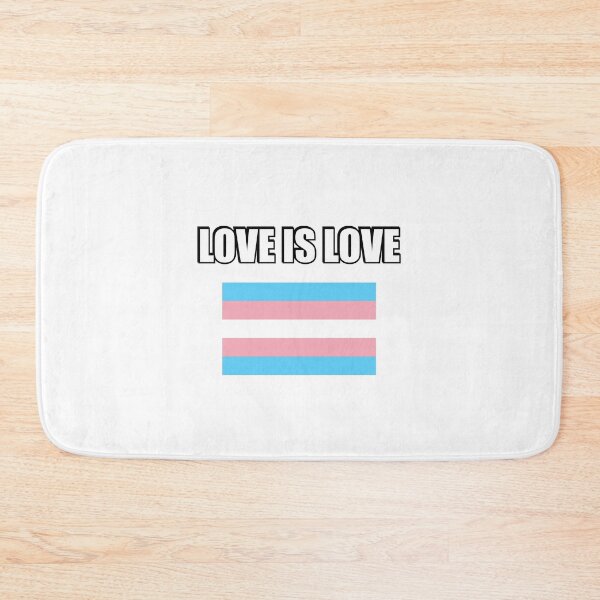 Item preview, LOVE IS LOVE trans pride flag designed and sold by Inspirationmotivation.