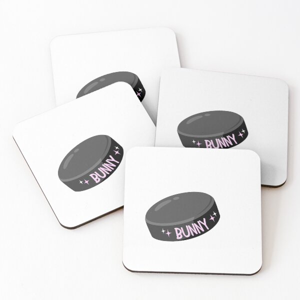 Item preview, Puck Bunny Sparkle Hockey Puck designed and sold by SunandShade.