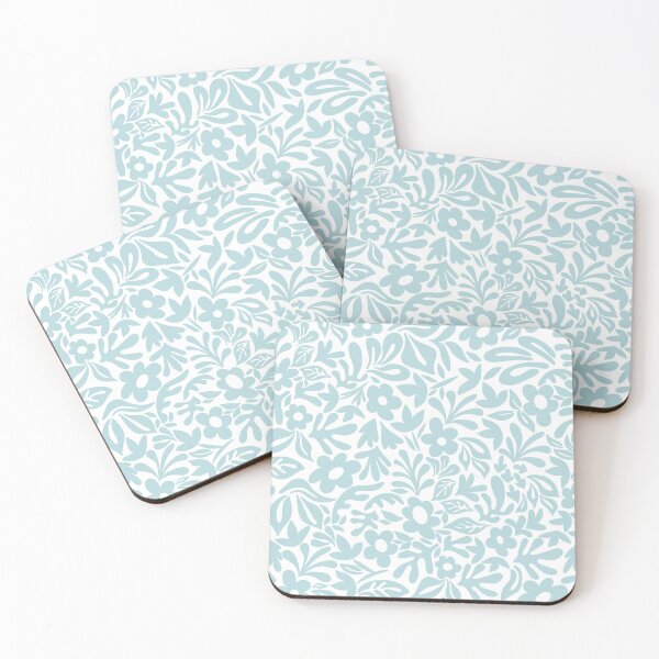 Item preview, Minimalist Core - White Powder Blue designed and sold by Fabricatemyart.