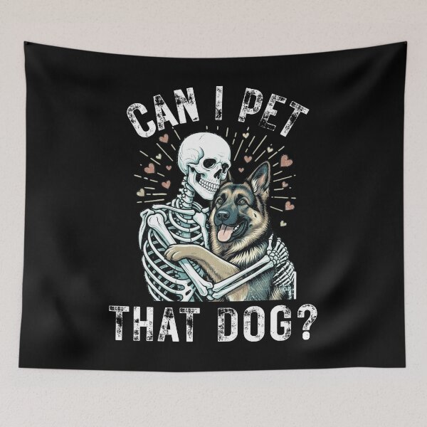 Item preview, Can I Pet That Dog Funny Dog Lover Vintage Style T-Shirt Gift for Pet Owners designed and sold by Teetreasure2.