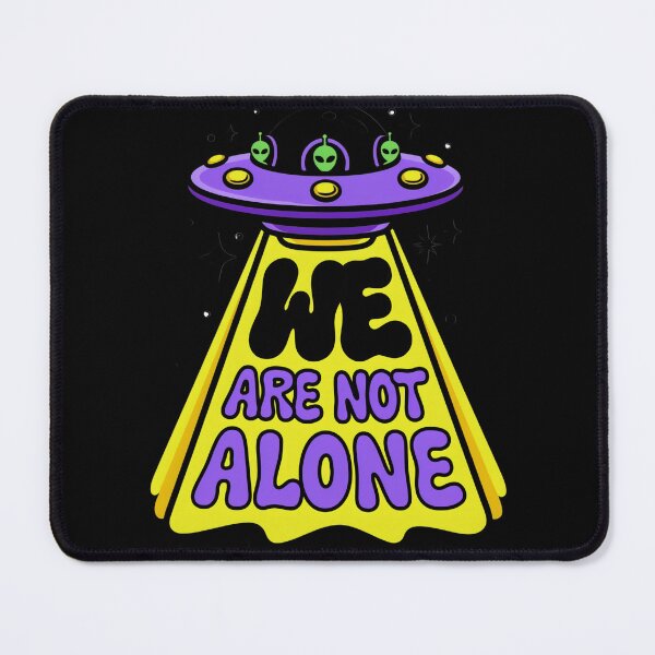 Item preview, We Are Not Alone — UFO Flying Saucer Tractor Beam Funny Space T-Shirt V2 designed and sold by DarylWelsh2024.