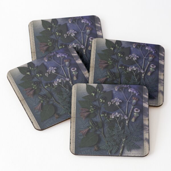 Item preview, Victorian Poisonous Plants: Dark Botanical Specimen Chart designed and sold by CunningMaskPrints.