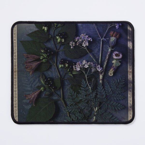Item preview, Victorian Poisonous Plants: Dark Botanical Specimen Chart designed and sold by CunningMaskPrints.