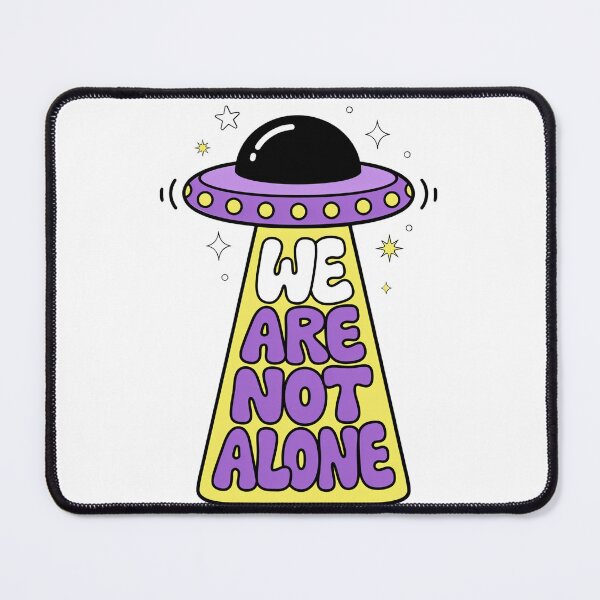 Item preview, We Are Not Alone — UFO Flying Saucer Tractor Beam Funny Space T-Shirt V3 designed and sold by DarylWelsh2024.