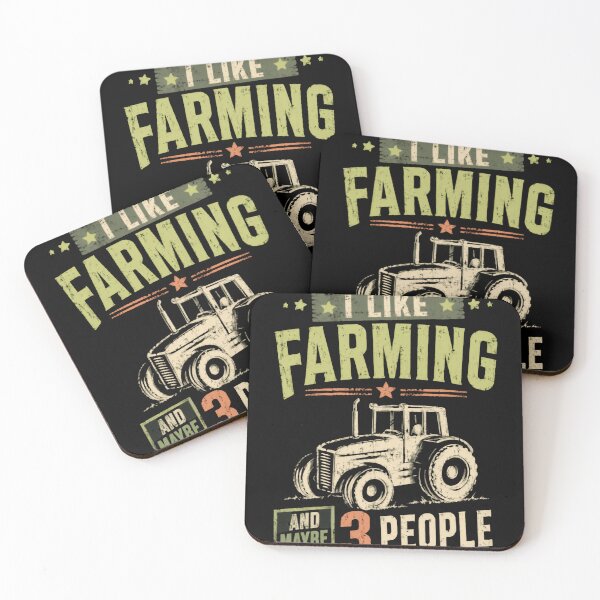 Item preview, I Like Farming And Maybe 3 People Farmer Tractor Lover Country Living designed and sold by HumansStuck12.