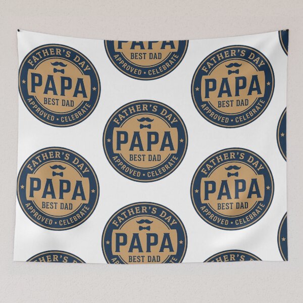 Item preview, Father's Day Papa Best Dad Mustache Bow Tie Graphic designed and sold by FrankOliver.