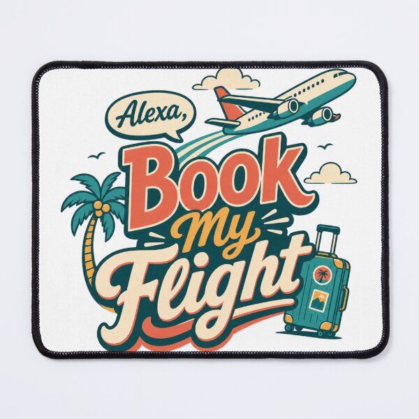 Item preview, Alexa, Book My Flight | Travel Lover Funny Vacation Shirt designed and sold by rushaib.