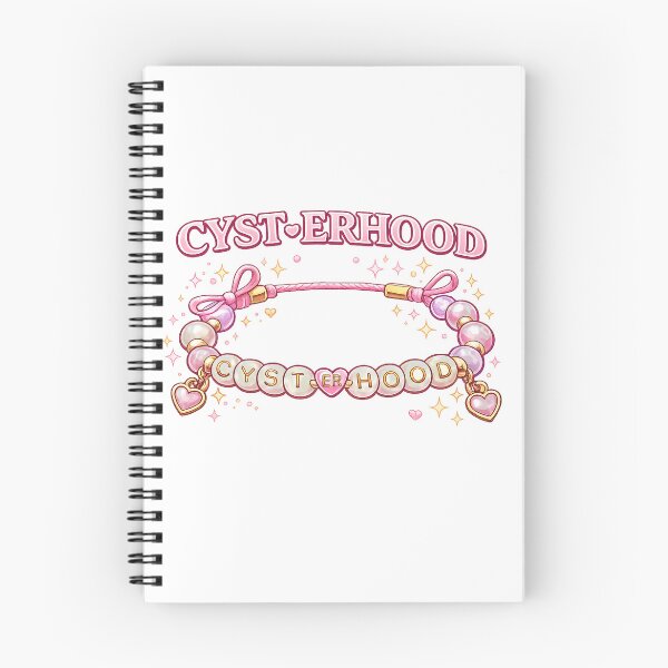 Item preview, CYST-ERHOOD PCOS Awareness Teal Pink Bracelet Cyster Sticker designed and sold by Jaded's Cute Clips.
