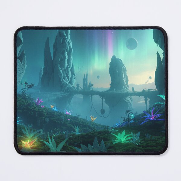 Item preview, Origami Sky Forest Bioluminescent Alien Landscape designed and sold by Luminous Wilds.
