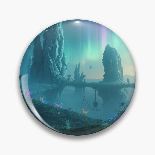 Item preview, Origami Sky Forest Bioluminescent Alien Landscape designed and sold by Luminous Wilds.