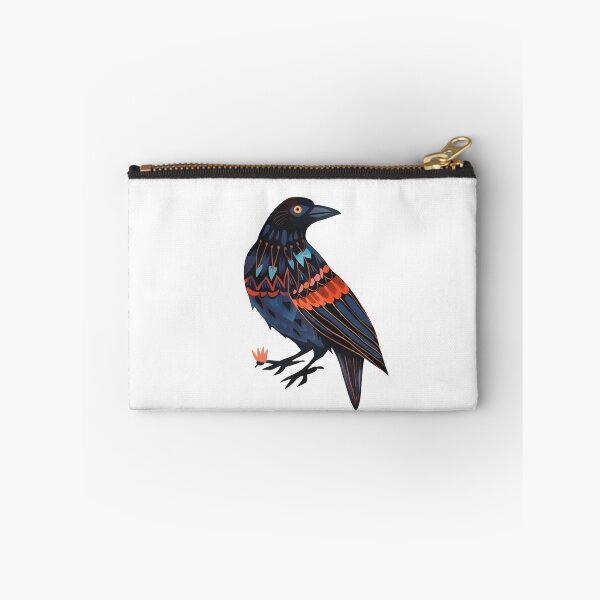 Item preview, Scandinavian Folk Art, Crow With Flower designed and sold by xiao xuans.