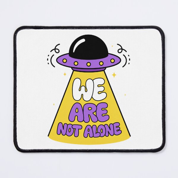 Item preview, We Are Not Alone — UFO Flying Saucer Tractor Beam Funny Space T-Shirt V4 designed and sold by DarylWelsh2024.