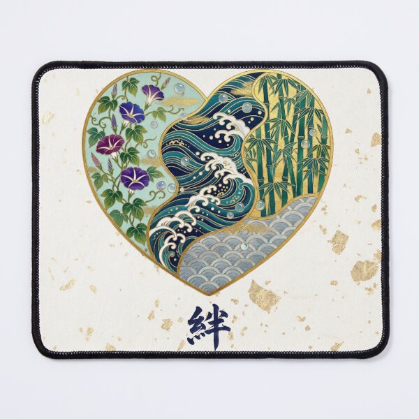 Item preview, Kizuna — Japanese Heart Art | Summer Kimono Pattern designed and sold by KimonoKotoba.