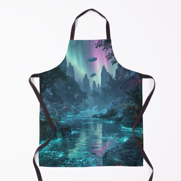 Item preview, Glass Jungle Basin Alien Fantasy Landscape designed and sold by Luminous Wilds.