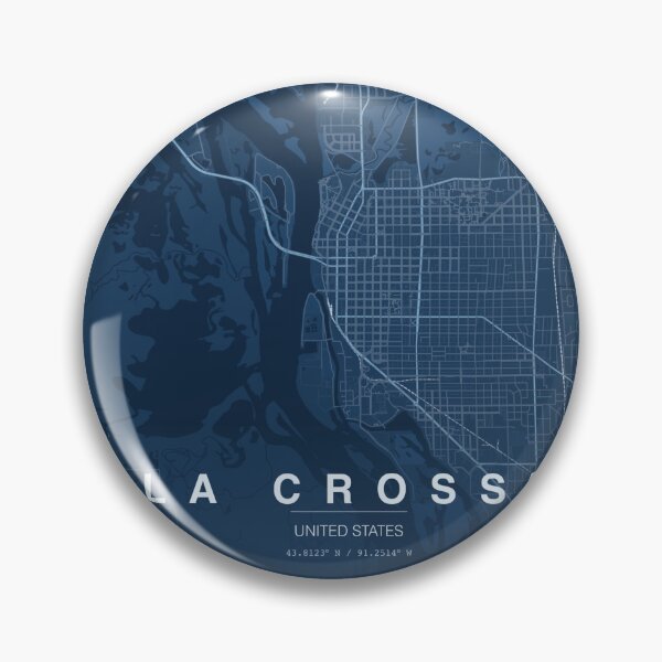 Item preview, La Crosse Wisconsin City Map Tourism  designed and sold by BlueLineLAX.