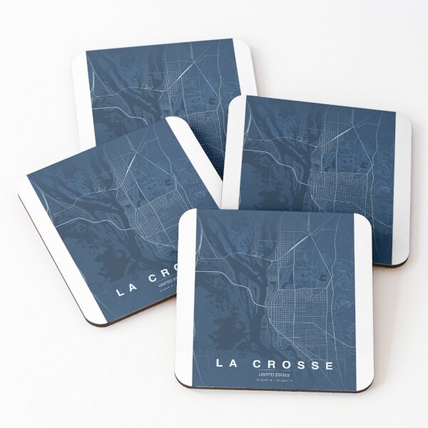 Item preview, La Crosse Wisconsin City Map Tourism  designed and sold by BlueLineLAX.