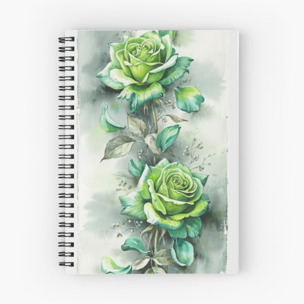 Item preview, two neon-green roses designed and sold by 123ks.