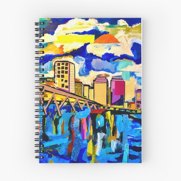 Artikelvorschau, Richmond, Virginia, Mixed-Media-Malerei/Collage entworfen und verkauft von ThatCoolArtTeacher.