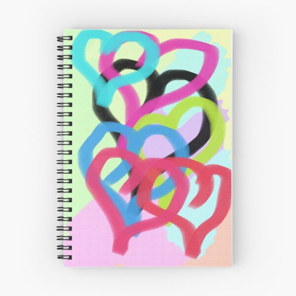 Item preview, Colorful Hearts Drawing designed and sold by StoicBean.
