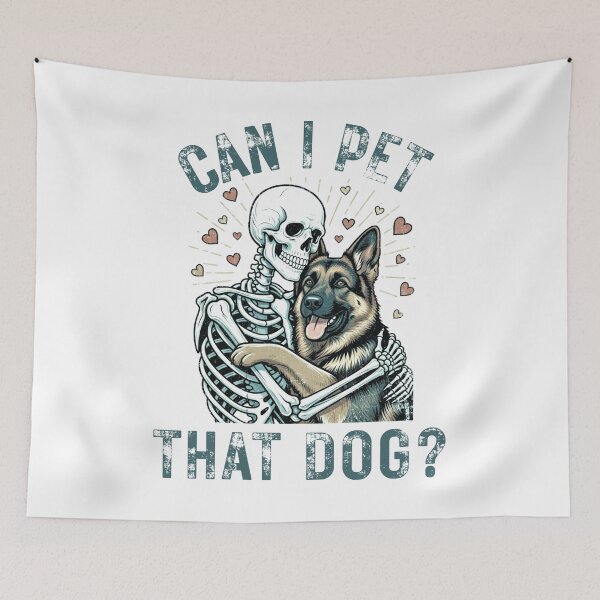 Item preview, Can I Pet That Dog Funny Dog Lover Vintage Style T-Shirt Gift for Pet Owners designed and sold by Teetreasure2.