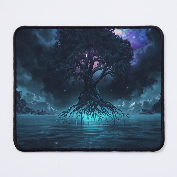Item preview, Ink Nebula Mangrove Alien Fantasy Landscape designed and sold by Luminous Wilds.