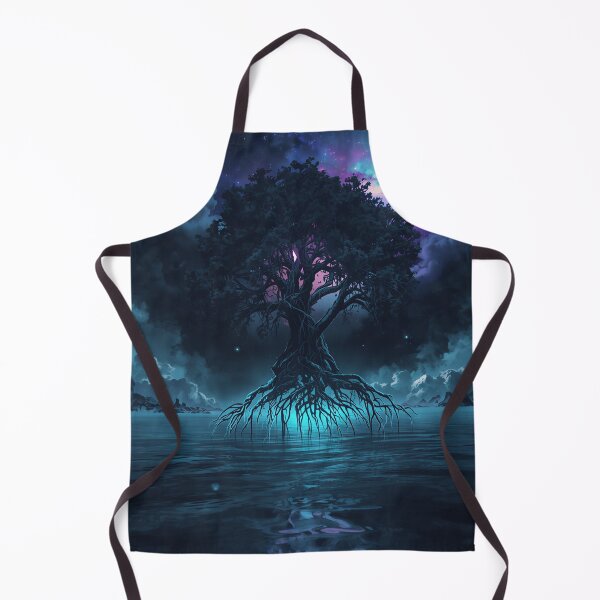 Item preview, Ink Nebula Mangrove Alien Fantasy Landscape designed and sold by Luminous Wilds.