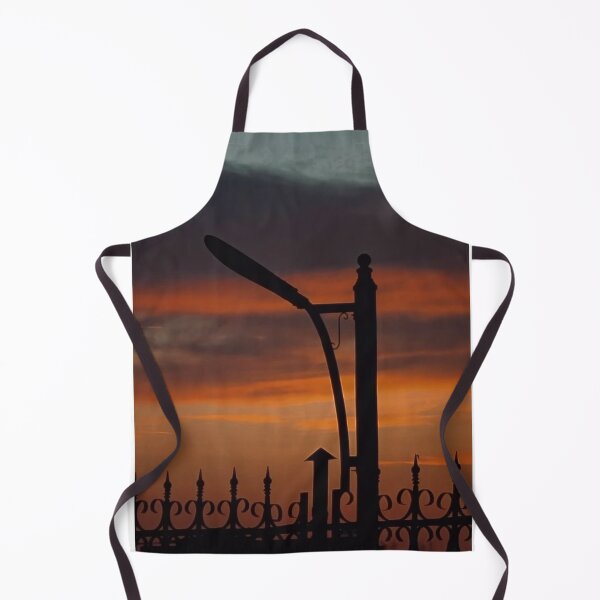Item preview, Streetlamp Evening Sky Wrought Iron Fence designed and sold by FrankOliver.