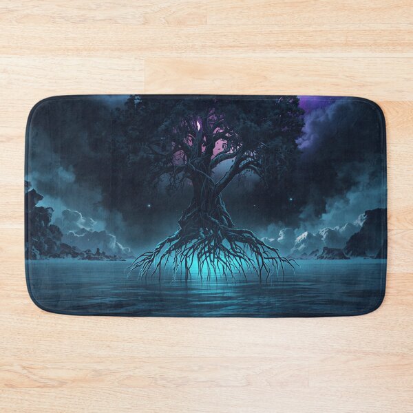 Item preview, Ink Nebula Mangrove Alien Fantasy Landscape designed and sold by Luminous Wilds.