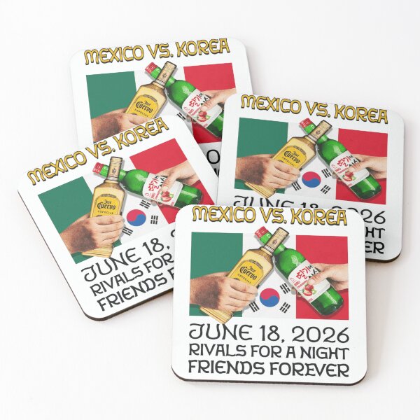 Item preview, Mexico vs. Korea, Rivals For A Night, Friends Forever designed and sold by Soceitiz.