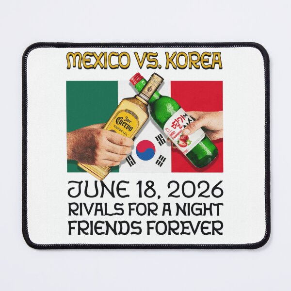 Item preview, Mexico vs. Korea, Rivals For A Night, Friends Forever designed and sold by Soceitiz.