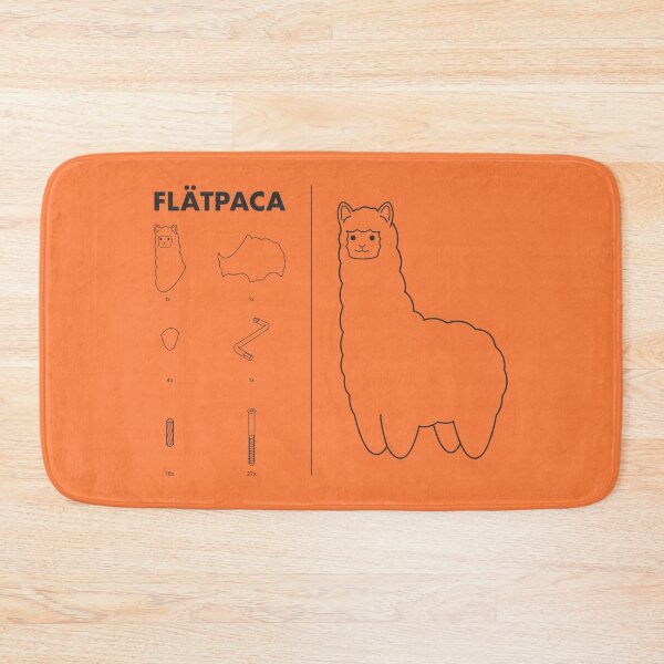 Item preview, Flatpaca flat pack Alpaca - Orange designed and sold by animinimal.