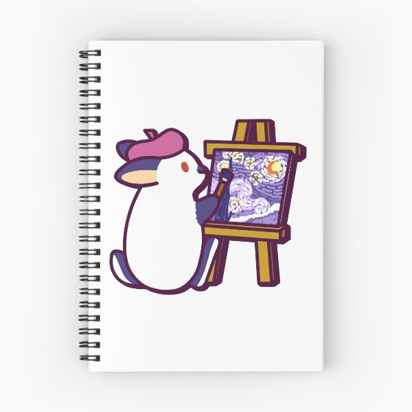 Item preview, Mona the Bunny Painting On A Canvas – Cute Kawaii-Inspired Design designed and sold by dittoon.