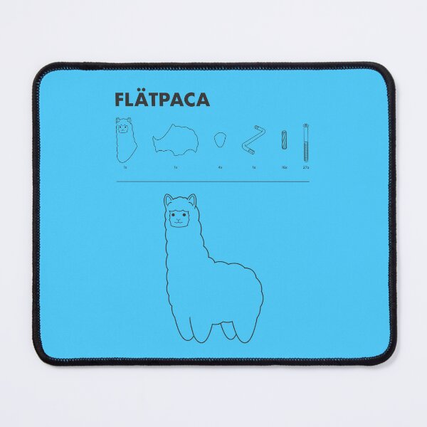 Item preview, Flatpaca flat pack Alpaca - Blue designed and sold by animinimal.